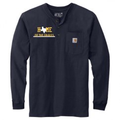 Unisex Carhartt Long Sleeve Henley Tee