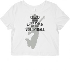 Ladies Slim Fit Crop Top Tee