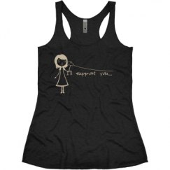 Ladies Slim Fit Super Soft Racerback Triblend Tank