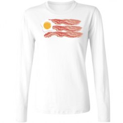 Ladies Relaxed Fit Basic Long Sleeve Tee