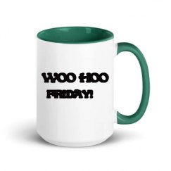 15oz Ceramic Mug with Color Inside