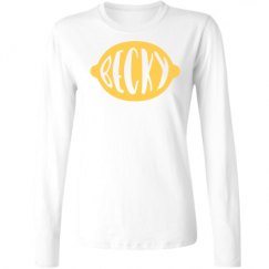 Ladies Relaxed Fit Basic Long Sleeve Tee
