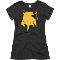 Ladies Slim Fit Super Soft Triblend Tee