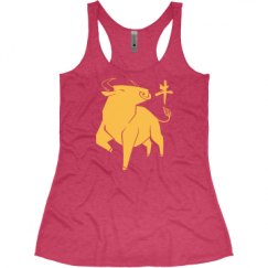 Ladies Slim Fit Super Soft Racerback Triblend Tank