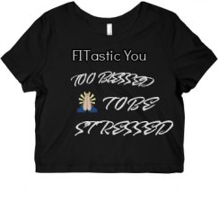 Ladies Slim Fit Crop Top Tee