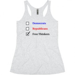 Ladies Slim Fit Super Soft Racerback Triblend Tank