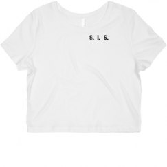 Ladies Slim Fit Crop Top Tee