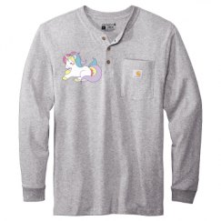 Unisex Carhartt Long Sleeve Henley Tee