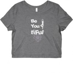 Ladies Slim Fit Crop Top Tee