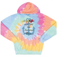 Unisex Tie-Dye Fleece Hoodie