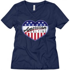 Ladies Relaxed Fit V-Neck Tee