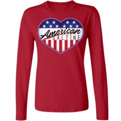 Ladies Relaxed Fit Basic Long Sleeve Tee