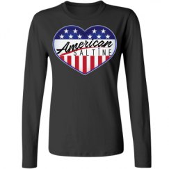 Ladies Relaxed Fit Basic Long Sleeve Tee