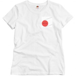 White CHOPSTICKS LOGO Tee