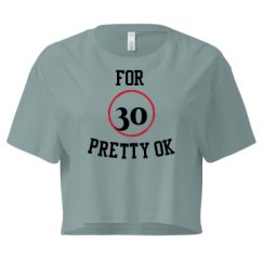 Ladies Festival Cali Crop Top Tee