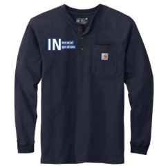 Unisex Carhartt Long Sleeve Henley Tee 