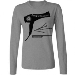 Ladies Relaxed Fit Basic Long Sleeve Tee