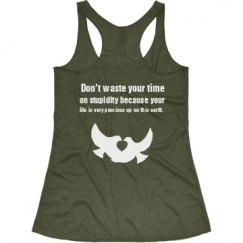 Ladies Slim Fit Super Soft Racerback Triblend Tank