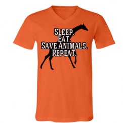 Unisex V-Neck Jersey Tee