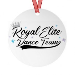 Metal Round Christmas Ornament