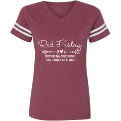 Ladies Relaxed Fit Vintage Sports Tee