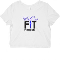 Ladies Slim Fit Crop Top Tee