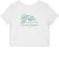 Ladies Slim Fit Crop Top Tee