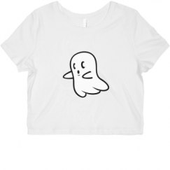 Ladies Slim Fit Crop Top Tee