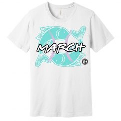 Johnny Dappa Trading Co. Premium March Pisces Zodiac T-