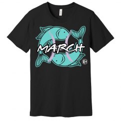 Johnny Dappa Trading Co. Premium March Pisces Zodiac T-