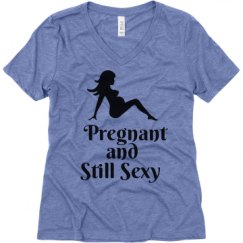 Ladies Relaxed Fit Super Soft Triblend V-Neck Tee