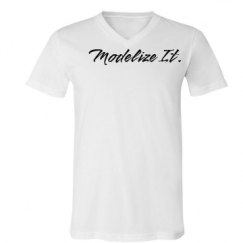 Unisex V-Neck Jersey Tee