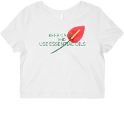 Ladies Slim Fit Crop Top Tee