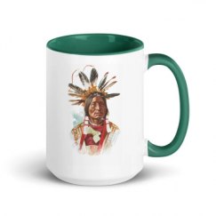 15oz Ceramic Mug with Color Inside