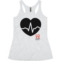 Ladies Slim Fit Super Soft Racerback Triblend Tank