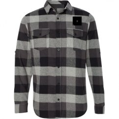 Unisex Long Sleeve Plaid Flannel Shirt