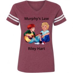 Ladies Relaxed Fit Vintage Sports Tee