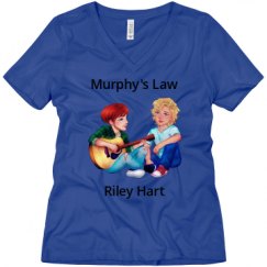 Ladies Relaxed Fit V-Neck Tee