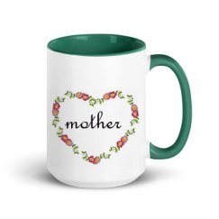 15oz Ceramic Mug with Color Inside