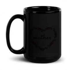 15oz Black Glossy Mug