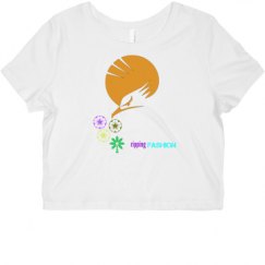 Ladies Slim Fit Crop Top Tee