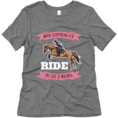 Ladies Relaxed Fit Super Soft Triblend Tee