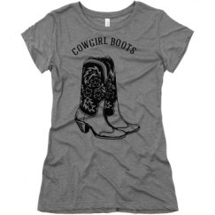 Ladies Slim Fit Super Soft Triblend Tee