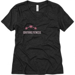 Ladies Relaxed Fit Super Soft Triblend V-Neck Tee