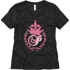 Ladies Relaxed Fit Super Soft Triblend V-Neck Tee