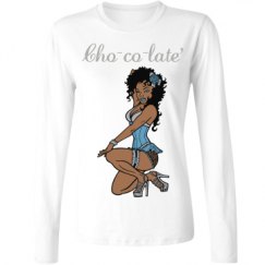 Ladies Relaxed Fit Basic Long Sleeve Tee