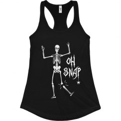 OH SNAP SKELETON TANK - HALLOWEEN