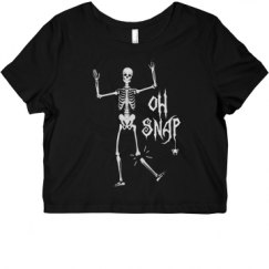 Ladies Slim Fit Crop Top Tee