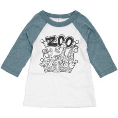 Toddler 3/4 Sleeve Raglan Tee