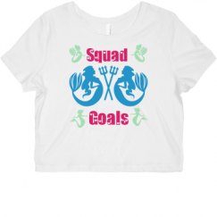 Ladies Slim Fit Crop Top Tee